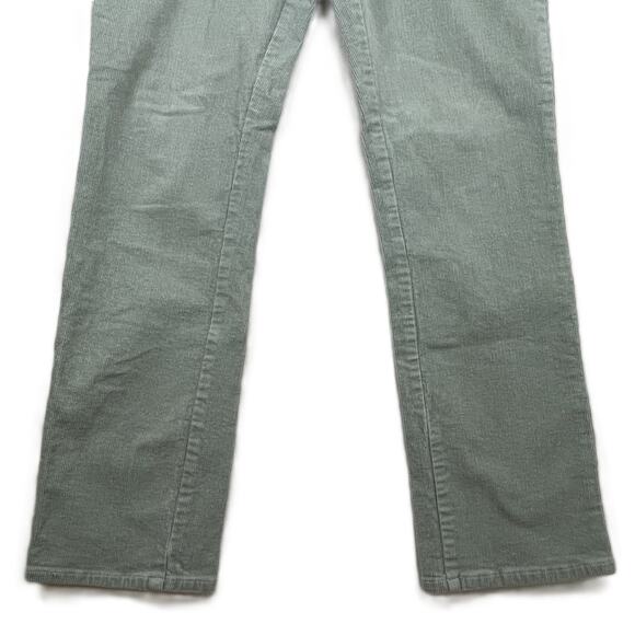 Forever 21‎ Women’s L Sage Green Corduroy Straight Leg Pants Boho Festival Artsy - Picture 10 of 16